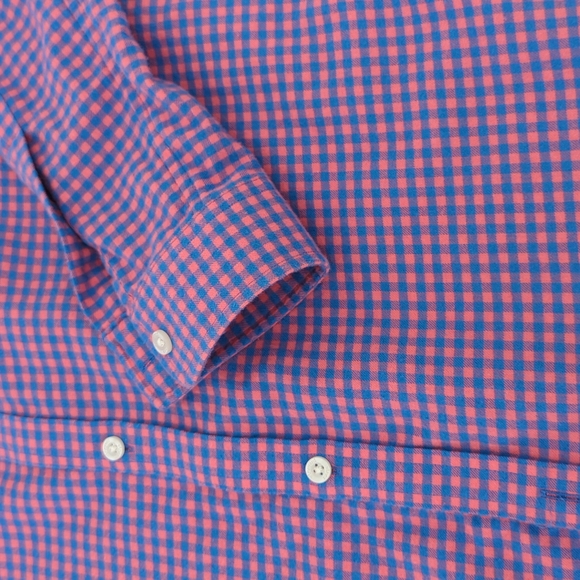 Vineyard Vines Gingham Whale Shirt Size XL 18 - Picture 4 of 5